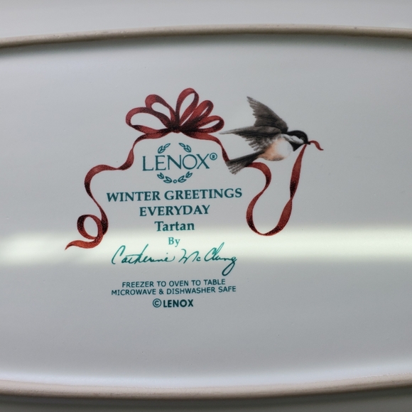 Lenox Minter Greetings Everyday Tartan  Tray. - Picture 5 of 7